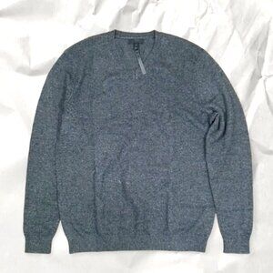 Asos Men's Sweater Size XL Lambswool V-neck Charcol Grey